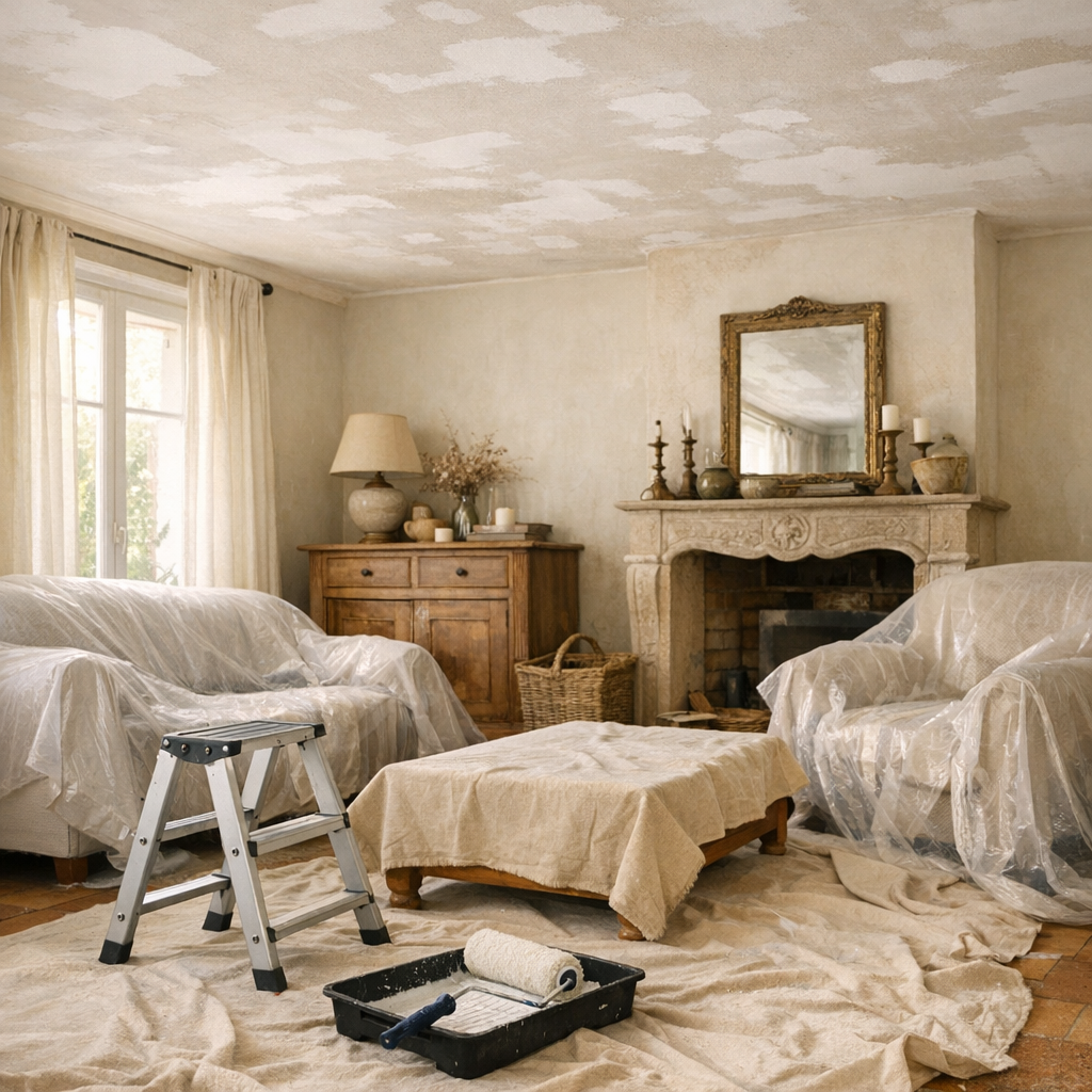 Quel Prix au m² pour une Peinture de Plafond avec fourniture ?