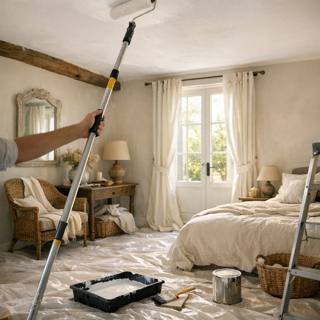 Quel est le Prix au m² pour peindre un plafond sans fourniture ?