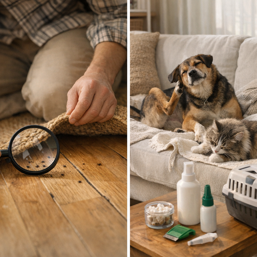 Comment distinguer une infestation de puces de parquet d’un problème venu d’un animal hôte dans le logement