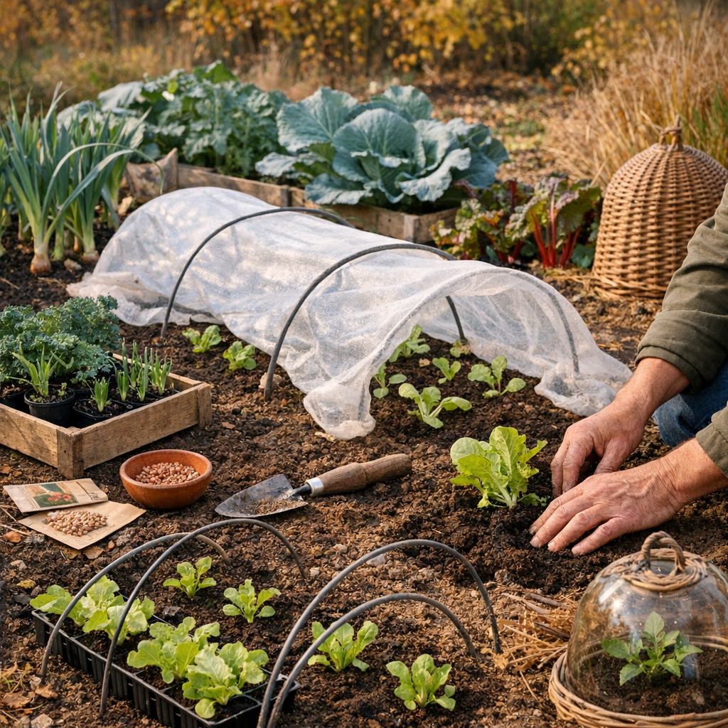 Quels légumes planter en automne au potager ? Semis, plants et protections