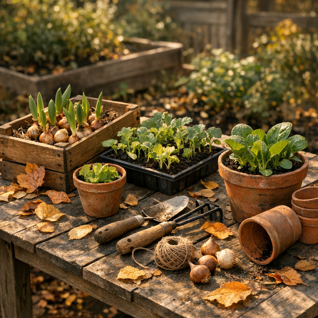 Le mémo pour savoir quoi planter en automne : Fleurs et légumes