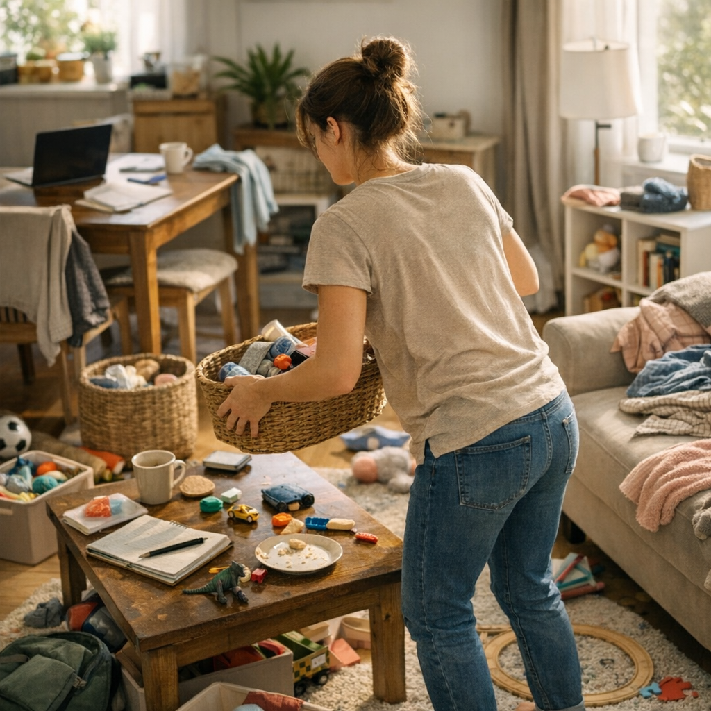 Comment utiliser 15 minutes quand la maison n’est pas sale partout, mais bloquée par le bazar et les objets sans place ?