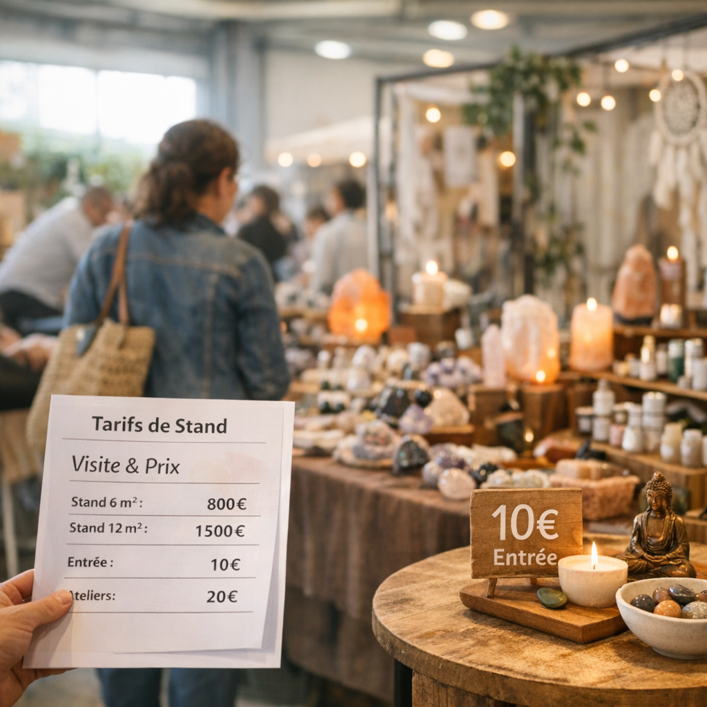 Tarifs, visite et prix d'un stand : combien coûte réellement un salon bien-être autour de Bordeaux ?