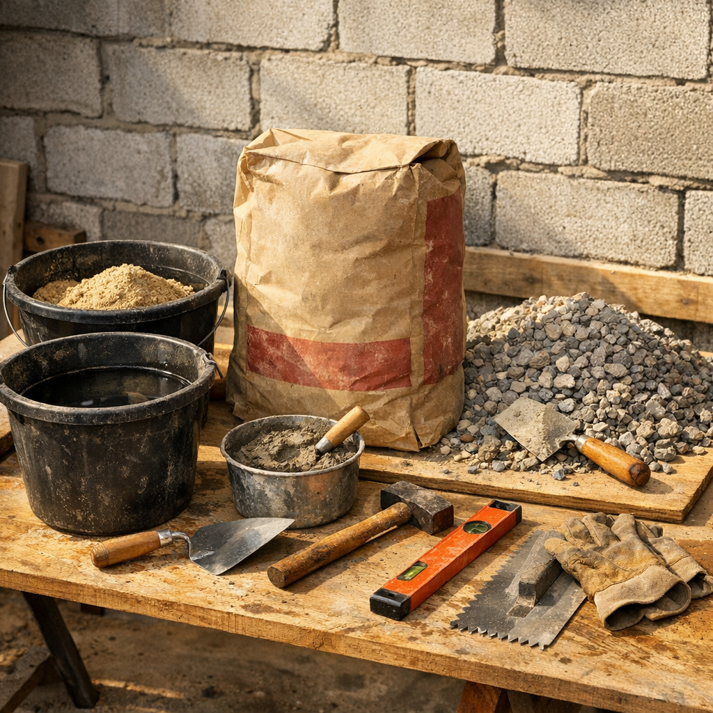 Le Tableau dosage ciment sable selon vos vrais travaux