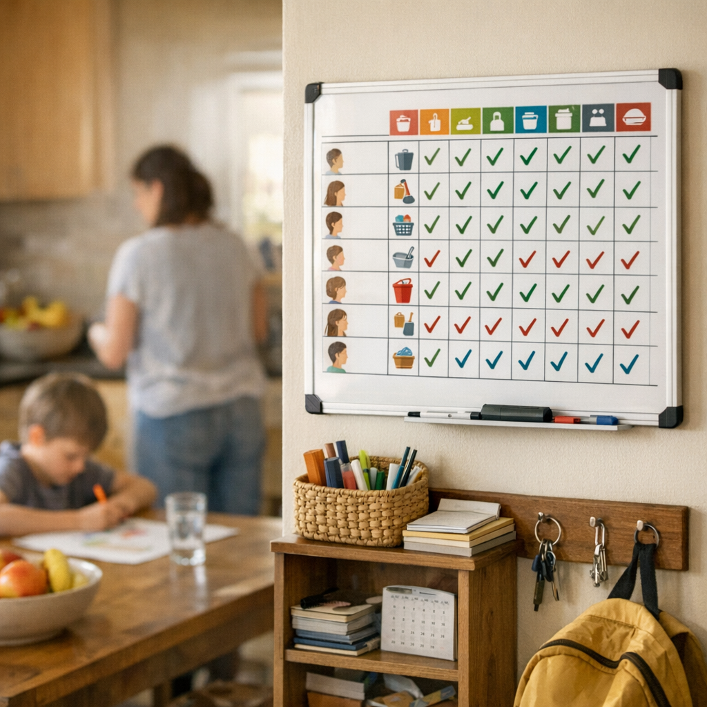 Le bon format : un tableau visible, relié aux routines, pas caché dans un classeur
