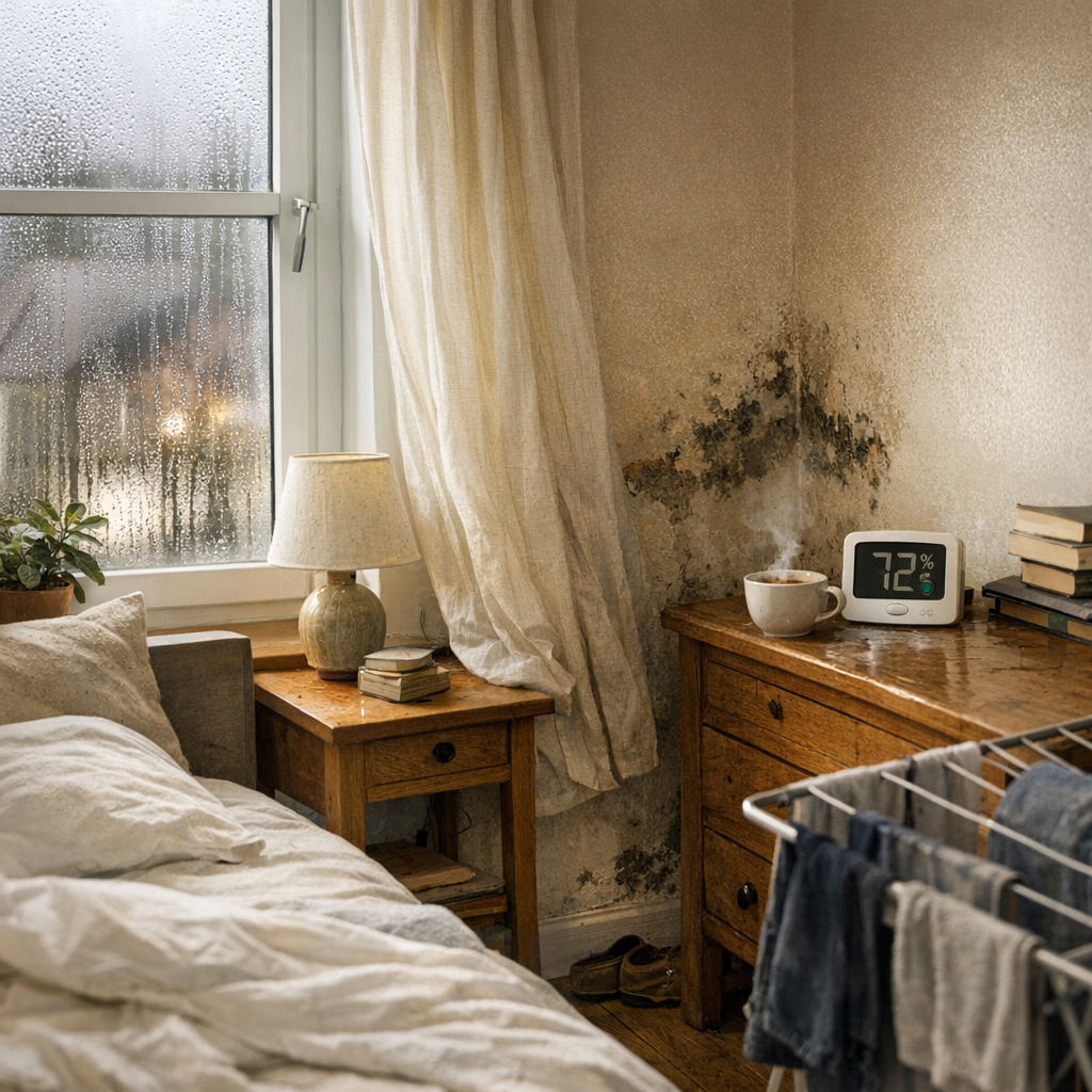 Pourquoi le taux d’humidité grimpe dans une chambre : les causes concrètes qu’on sous-estime