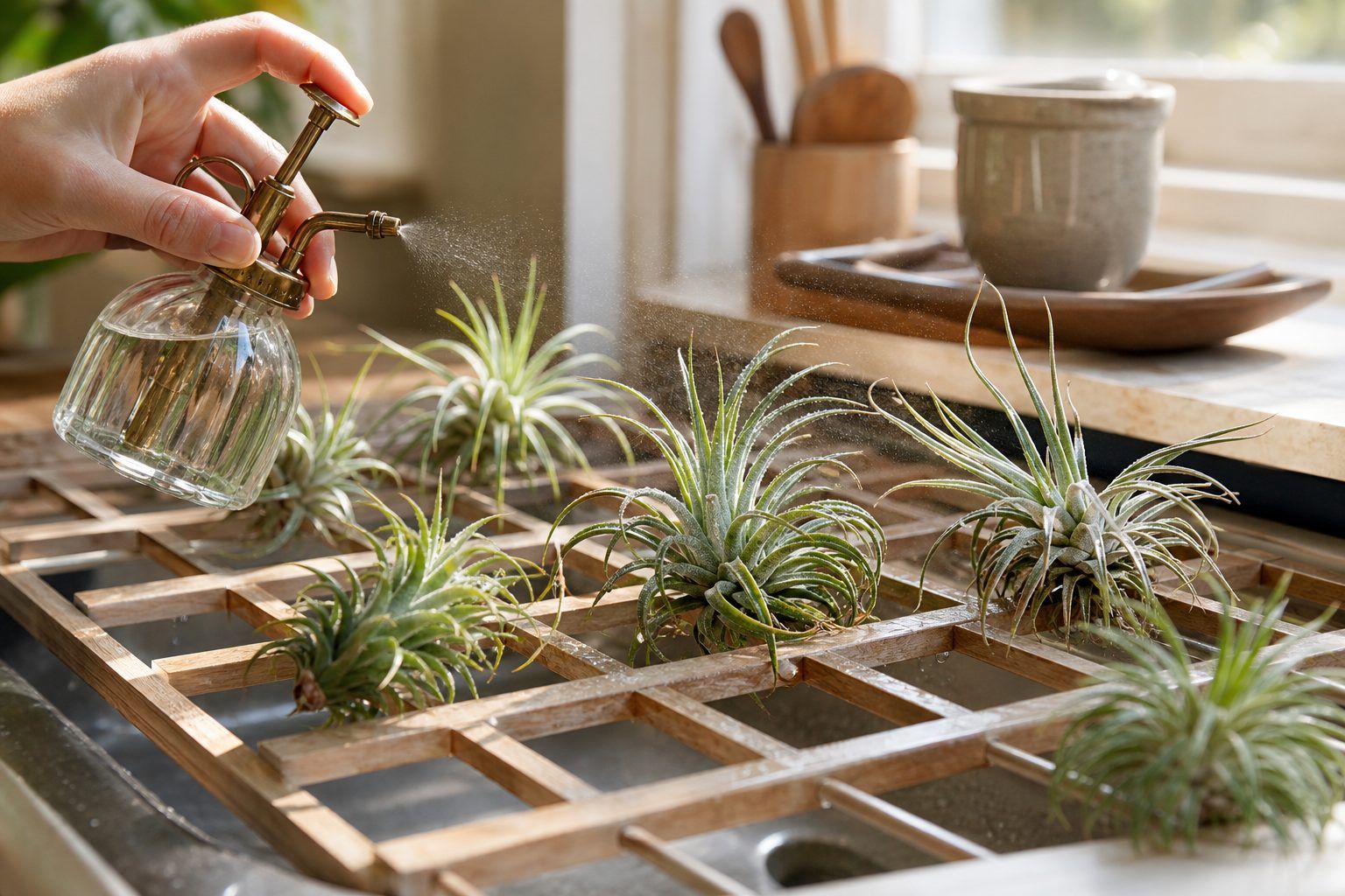Arrosage des Tillandsia : la bonne routine sans les faire pourrir