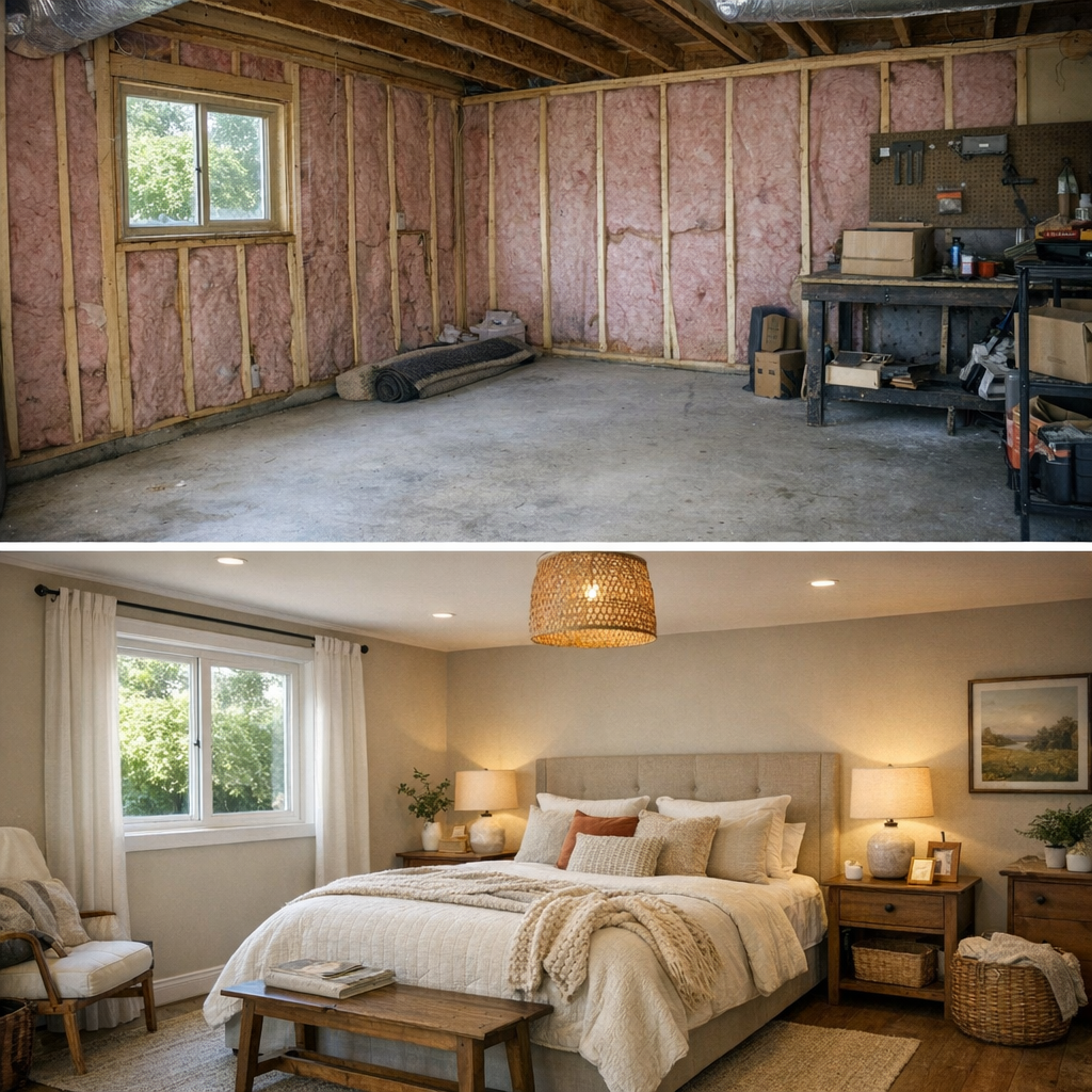 Peut-on vraiment Transformer un garage en chambre avant/après ?